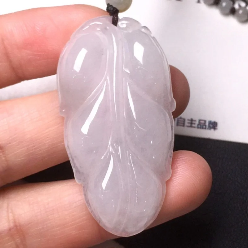 Burma Emerald round Natural Ice Waxy Kinds Floating Jade Pendant Ruyi Female a Goods