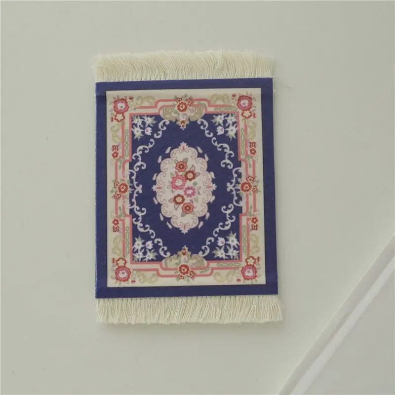ABUN-8X Mini Persian Woven Coasters Carpet Pattern Coaster Dining Table Decoration Technology.Blue-Green