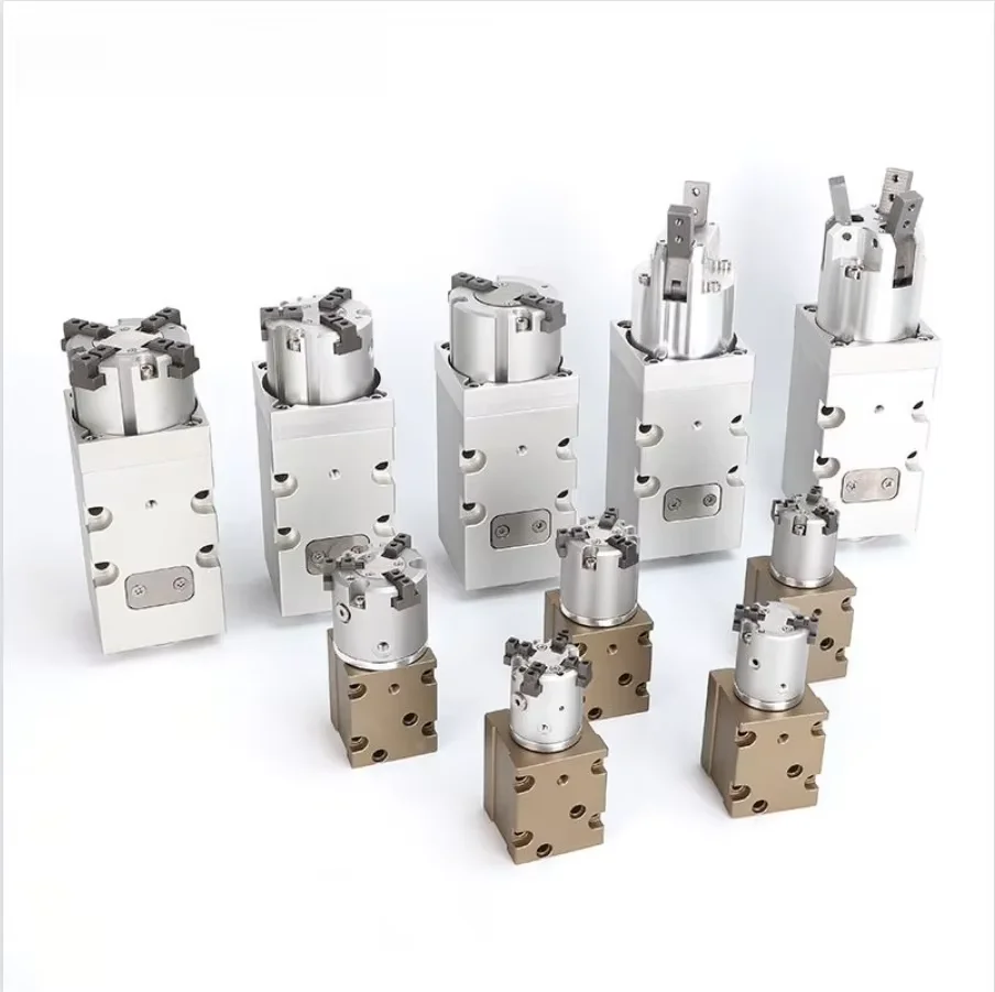 

360-degree infinitely rotatable parallel capping gas gripper PCMRS bottle cap tightening cylinder