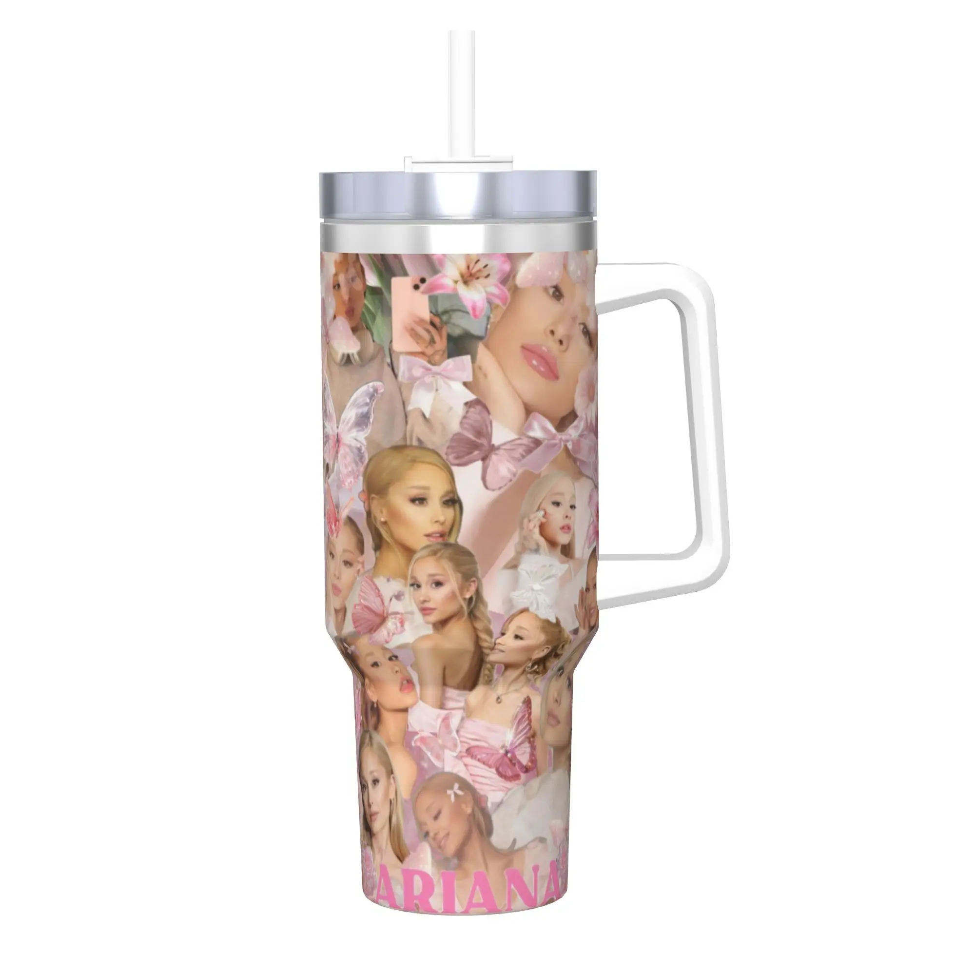 Arianas Grandes Pop Music 40oz Tumbler Stainless Steel Doubl