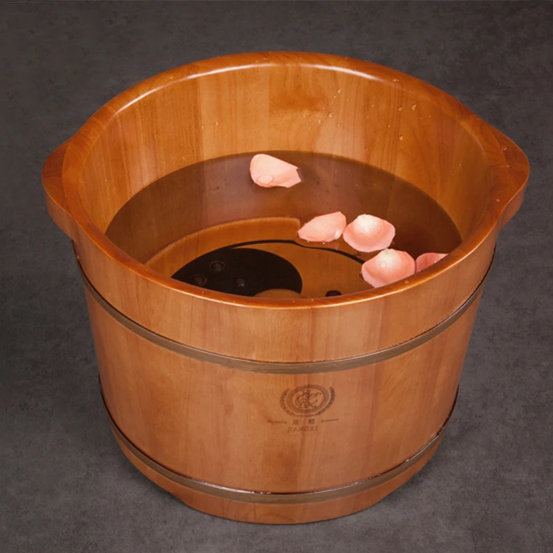 Best sell pedicure bucket Wooden Foot Soak Basin