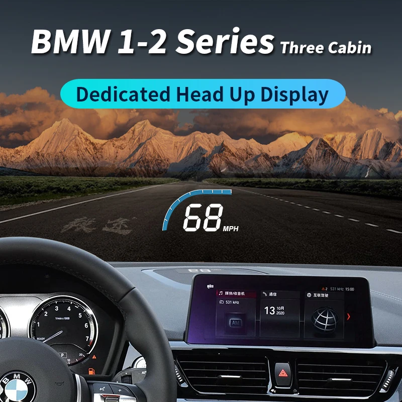 Yitu HUD è adatto per BMW serie 1-2 3-modifica speciale per auto proiettore con display Head-up a velocità nascosta