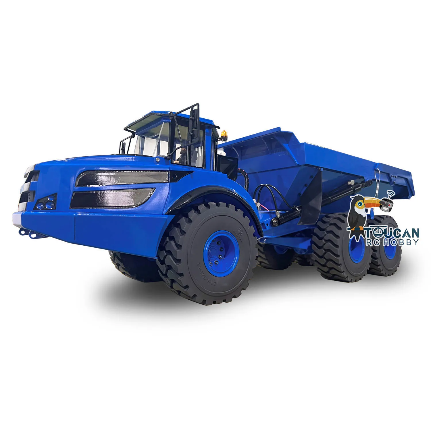 XDRC Toucanhobby Painted Remote Control Dumper RC Hydraulic Articulated Truck 1/14 6X6 Car Model