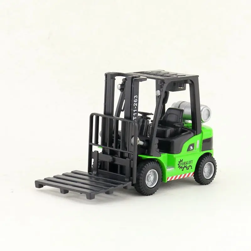 จำลอง1:25ล้อแม็ก Forklift รุ่นรถก่อสร้างของเล่นเด็ก,ของขวัญตกแต่ง,ล้อแม็กดึงกลับรถของเล่น