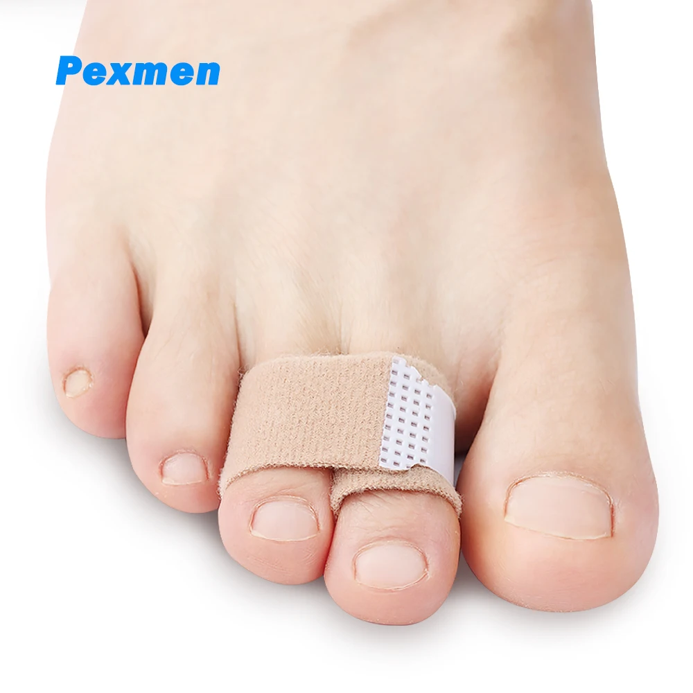 Pexmen 1/2/5/10/20Pcs Hammer Toe Broken Toe Wraps Finger Splints
