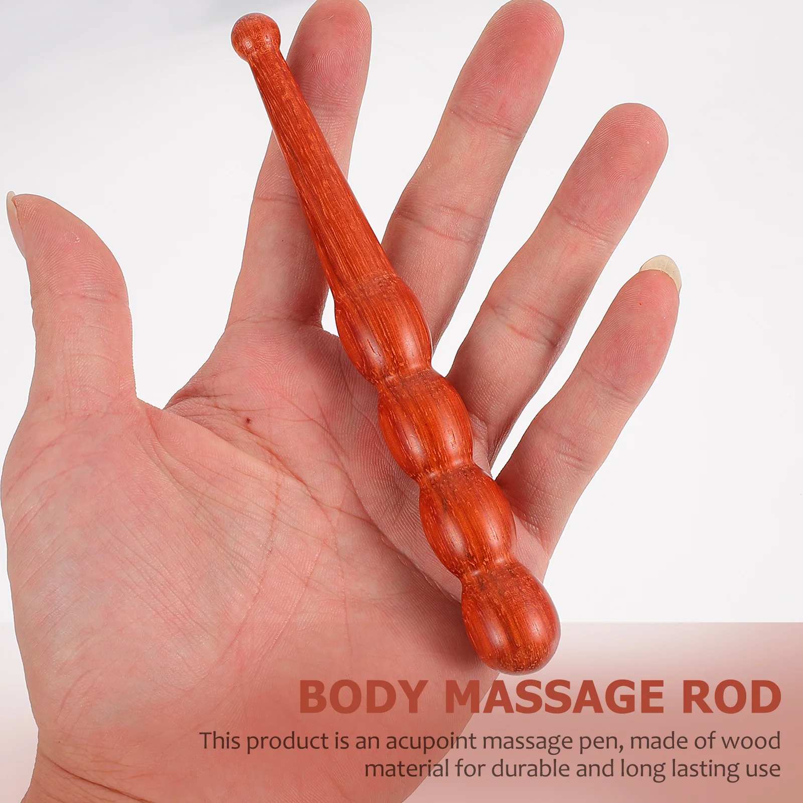 1 قطعة عصا تدليك خشب الصندل الأحمر قسط الخشب العلاج بالابر القلم للجسم القدم اليد علاج الوجه أداة تدليك مدمجة #1