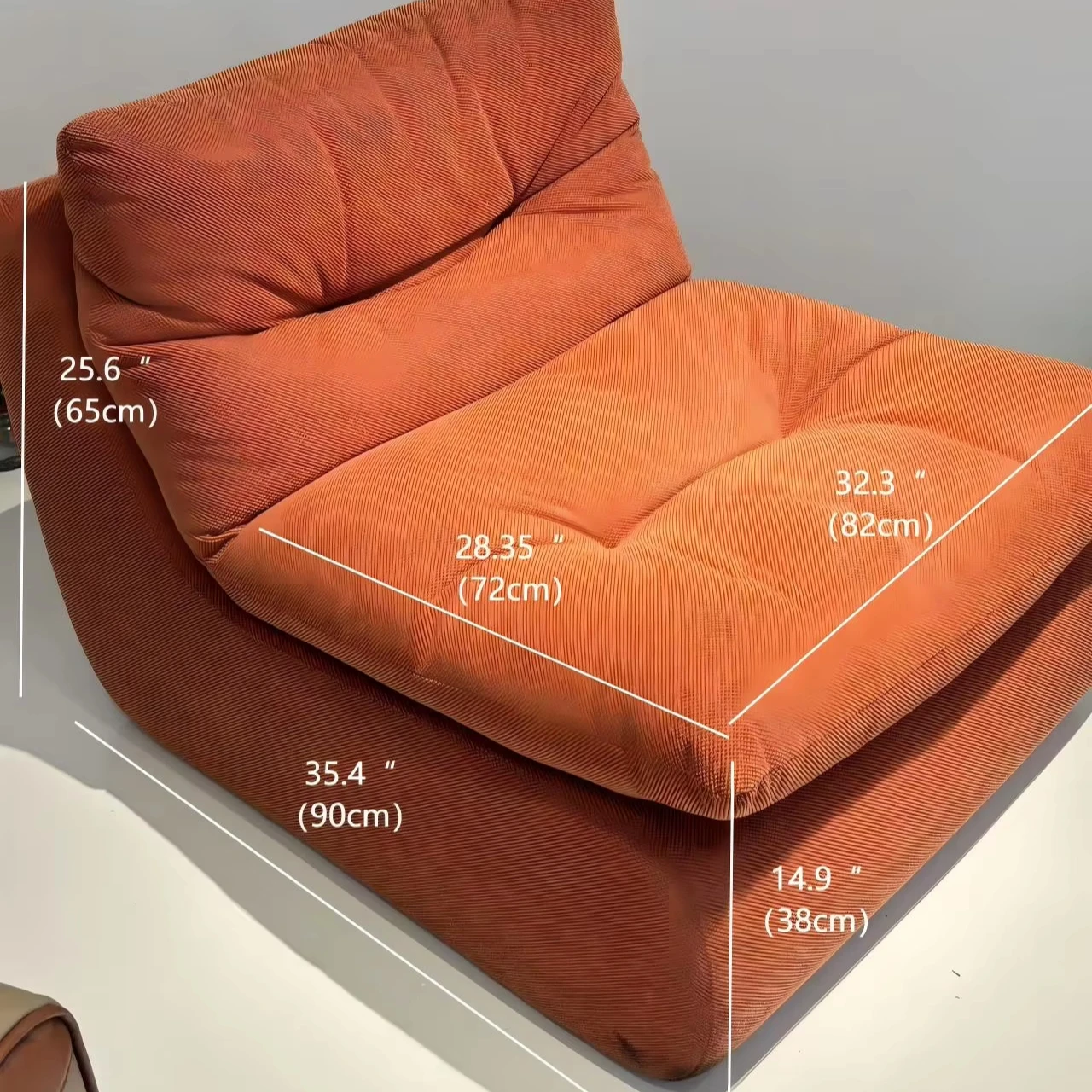 Bay Window Lazy Sofa,Modern Comfortable Fabric Lazy Sofa Set For Hotel And Home Compressed For Apartment Living Room And Bedroom