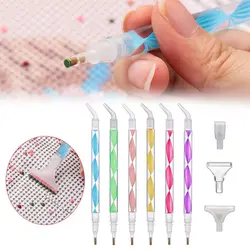 5D diamentowe długopis do malowania spirala kwiat żywica punkt wiertła długopisy krzyż ścieg haft DIY Craft Nail Art