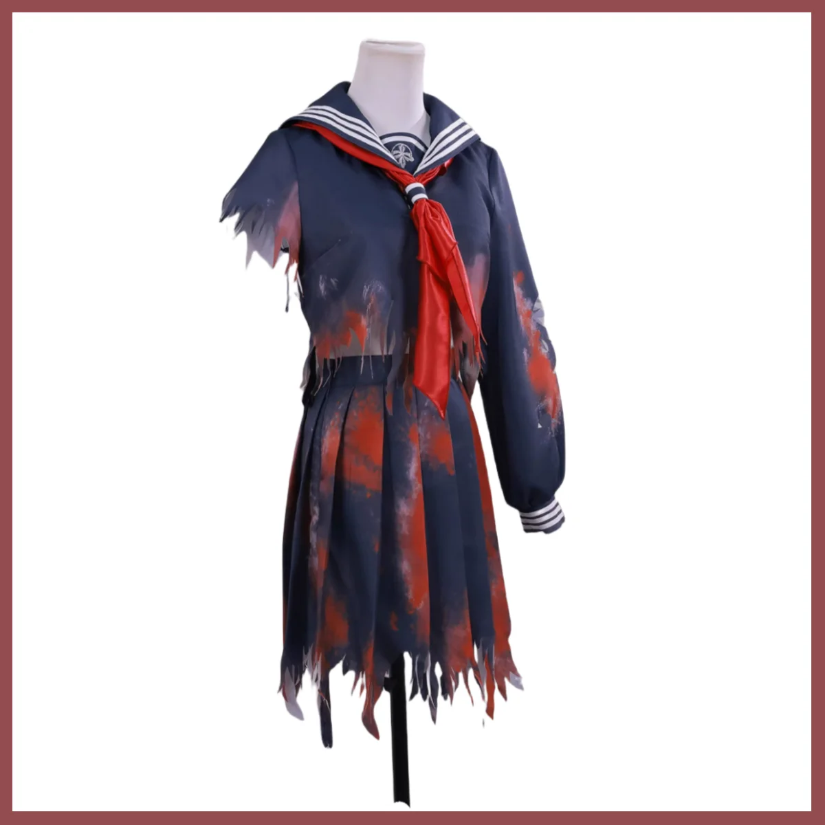 أزياء لعبة SILENT HILL F Shimizu Hinako التأثيرية النسخة التالفة للمعركة JK زي موحد تنورة شعر مستعار بدلة نسائية كرنفال الهالوين