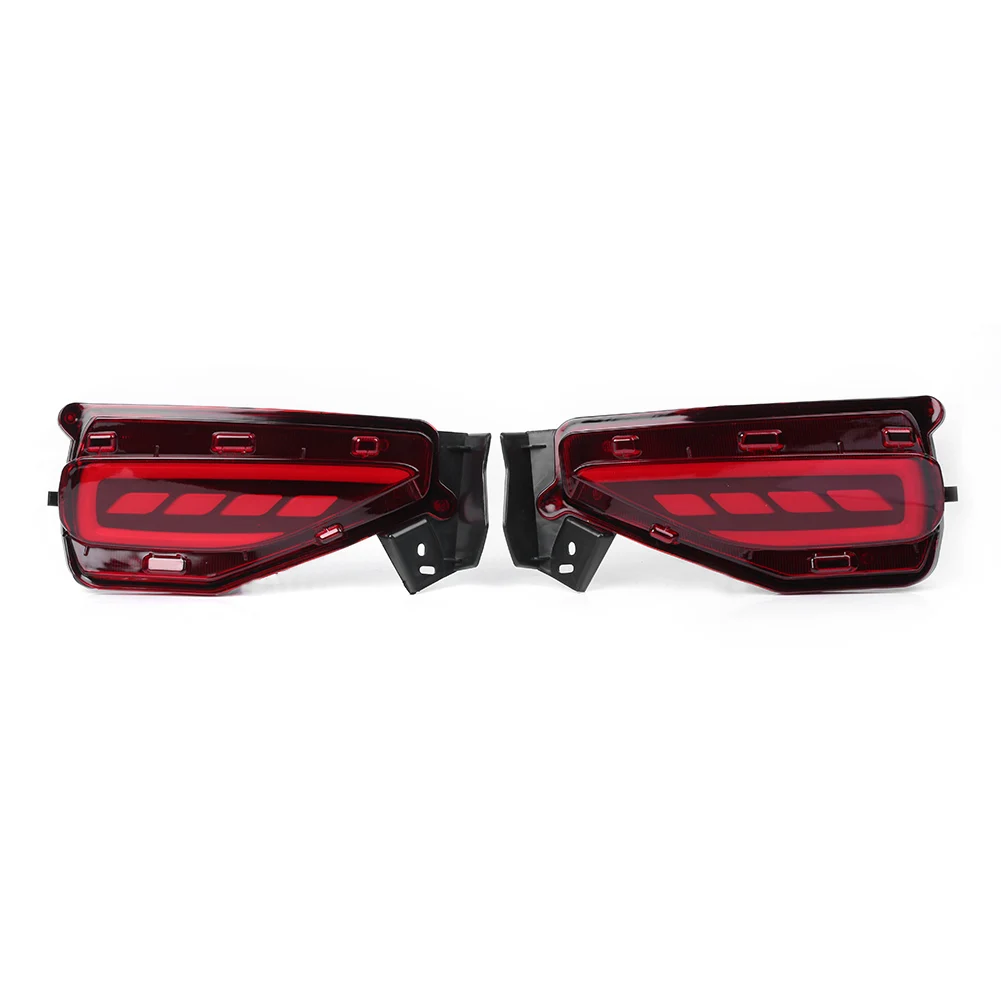 2PCS LED Rear Bumper Reflector Brake Tail Lights Taillight For Toyota Fortuner 2015 2016 2017 15 16 17 Auto Car Accessories