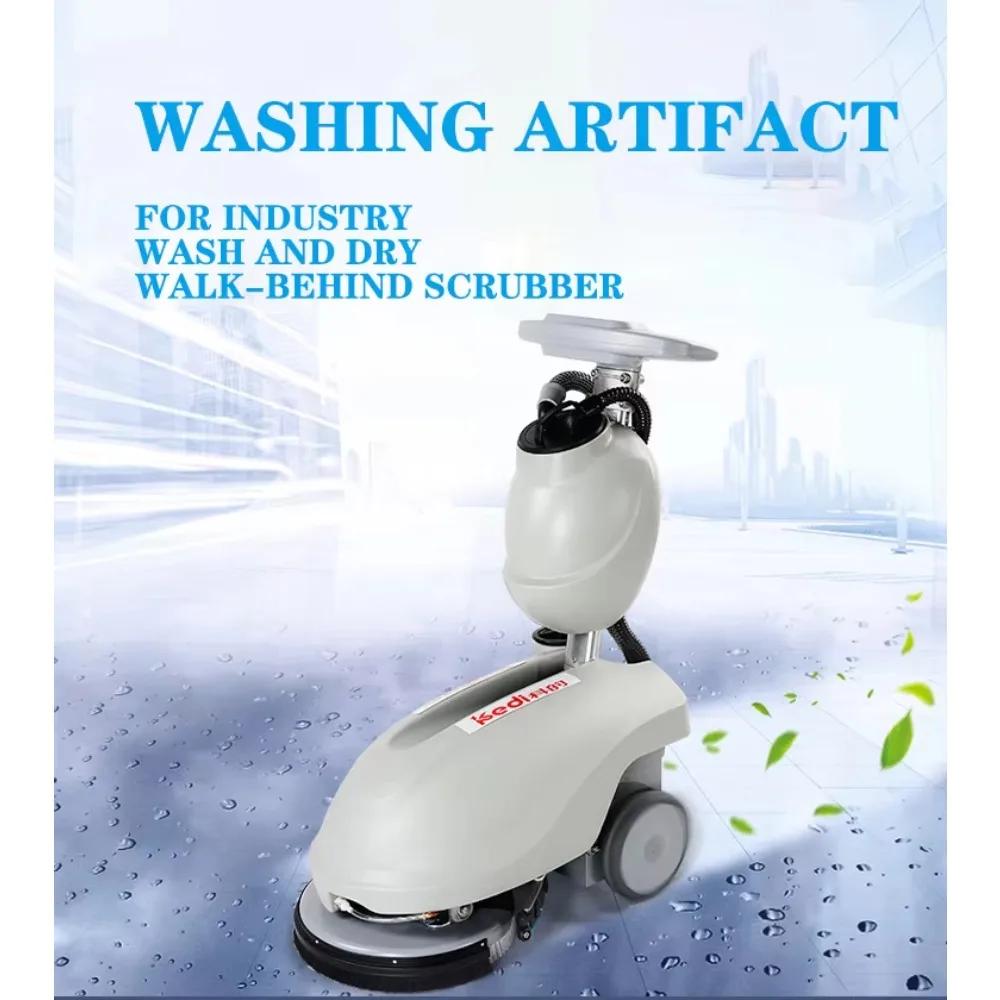 Compact Floor Washing Machine, Scrubber Dryer, Hotel Supermarket Cleaning Equipment, Efficient Floor Scrubbing Tool