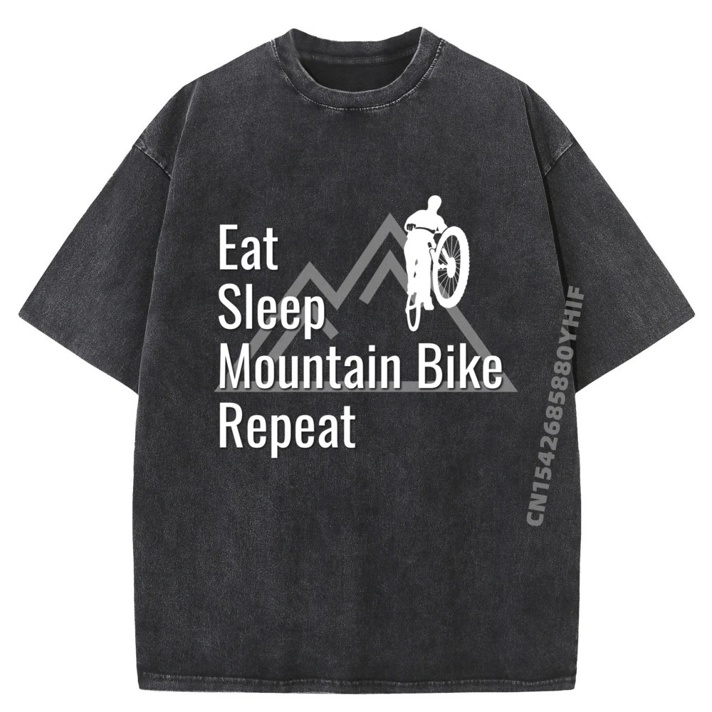

Mountain Bike Graphic Mountain Biking Enthusiast Funny Shirts Classic Washed Tshirts Men Graphic Shirt For Men
