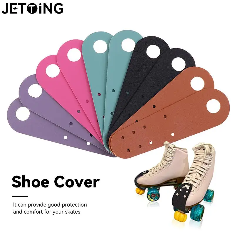 1pair Roller Skating Leather Toe Guards Protectors Skating Shoes Cover Ice Skates Durable Toe Caps For Roller Skate Accessories