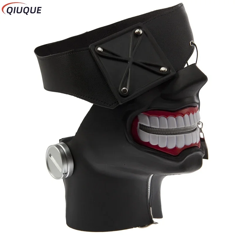 Máscara Kaneki Ken, accesorios de Cosplay para hombres y mujeres, máscaras 3D para fiesta de Halloween, accesorios de Anime