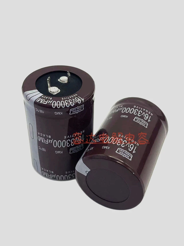 Capacitor eletrolítico original, 16V, 33000UF, 16V, 35x45, preto, dourado, aço