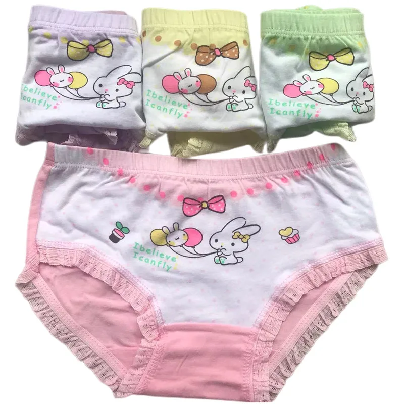 Girl Briefs Boxers Cute Princess Design Children Cotton Underwear Kids Short Panties Bright Prints Soft Underpants Size 2-12T