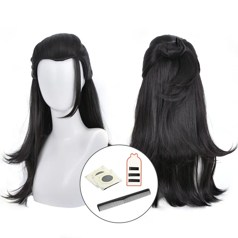 HOLOUN Jujutsu JJK Anime Suguru Geto Cosplay Wig Untified Rose Net Synthetic Fiber Adjustable Size Halloween Christmas Party