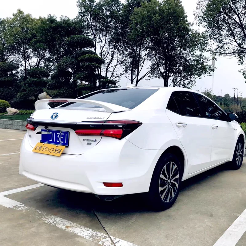 For TOYOTA Corolla Spoiler High Quality ABS Material Car Rear Wing Primer Color Rear Spoiler 2014 -2018