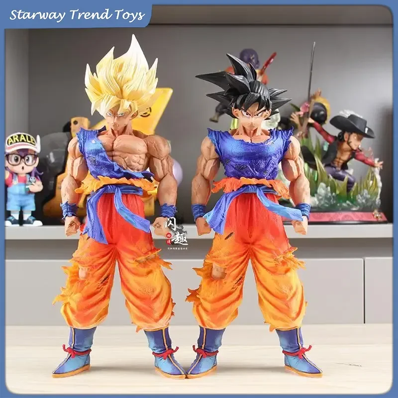 

WYY Super Saiyan Goku Figure Dragon Ball Anime Statue Collectible Model Desktop Decoration Ornament Gift For Adult Anime Fans