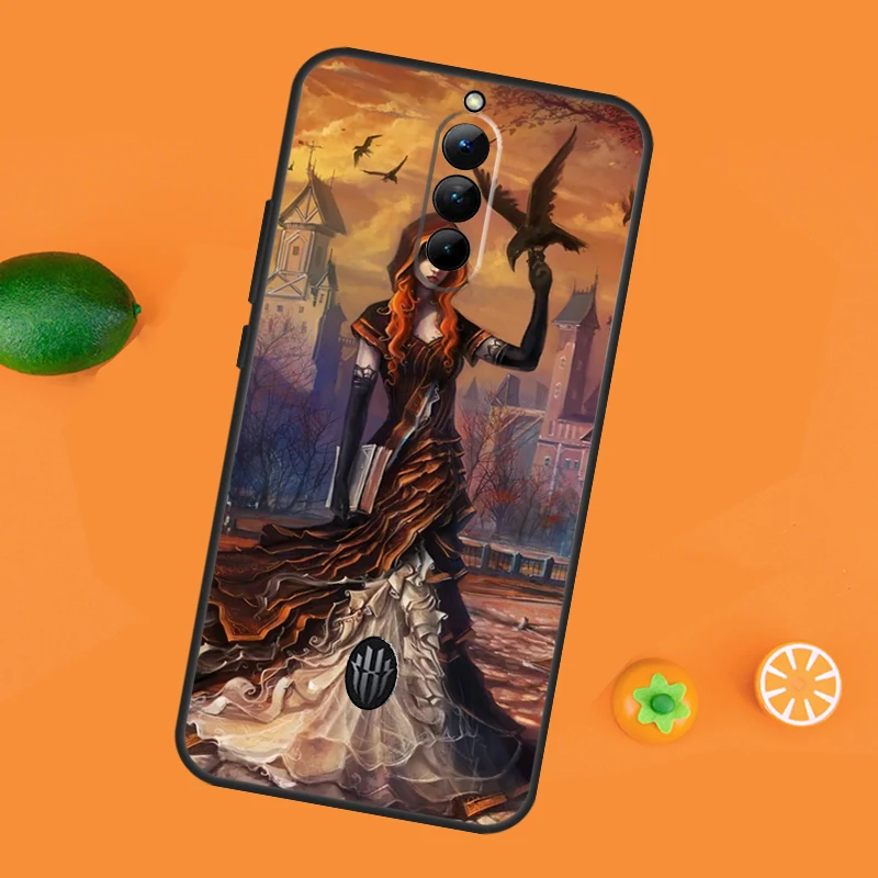 Halloween Moon Witch Horror Case For ZTE Nubia Red Magic 9 Pro 8 8S Pro Plus Red Magic 6 7 6S 7S Pro 5G 5S 6R Cover image 4