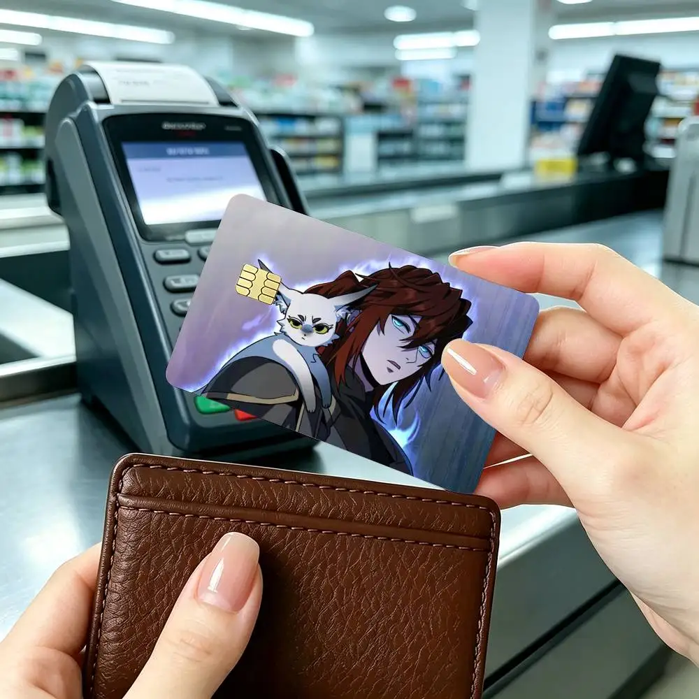 T-The Beginning After The E-End Credit Card HD Stickers Game Card Decal Small Chip Waterproof Sticker Gift
