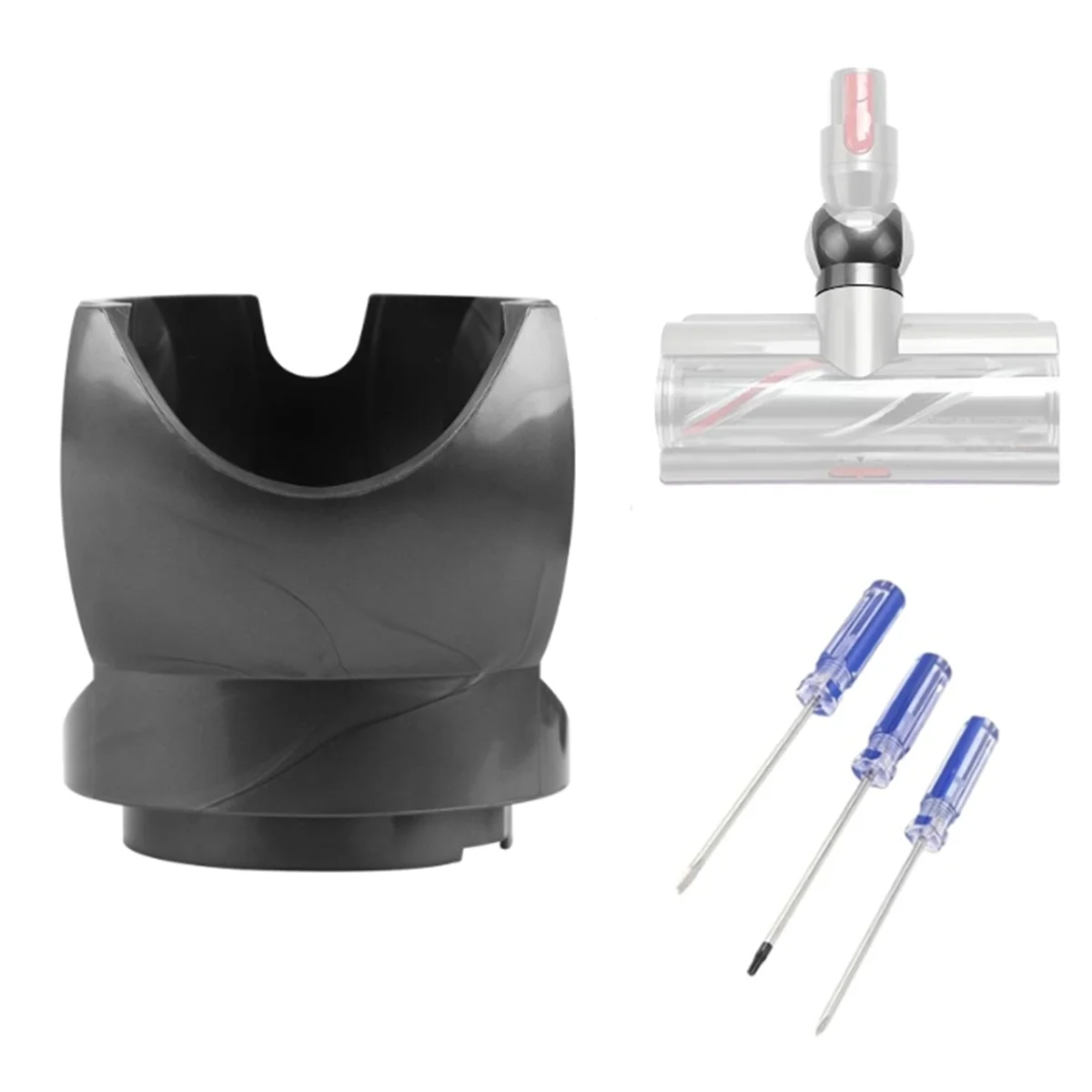 Cabeça de limpeza de alto torque fzfz para v10 v11 v15 peças de aspirador de pó acessórios de cabeça de conector de limpeza de acionamento direto