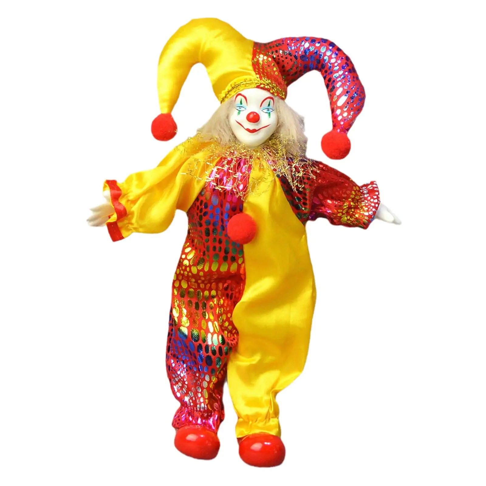 Clown Doll Clown Model Table Decoration Desk Decor Crafts Doll Ornament Clown Figure for Home Room Party Table Birthdays Gift