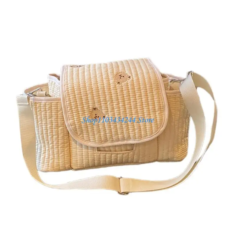 Torby na ramię Torba na pieluchy z wzorem niedźwiedzia Torba dla mamy Torba o dużej pojemności do przechowywania kosmetyków na