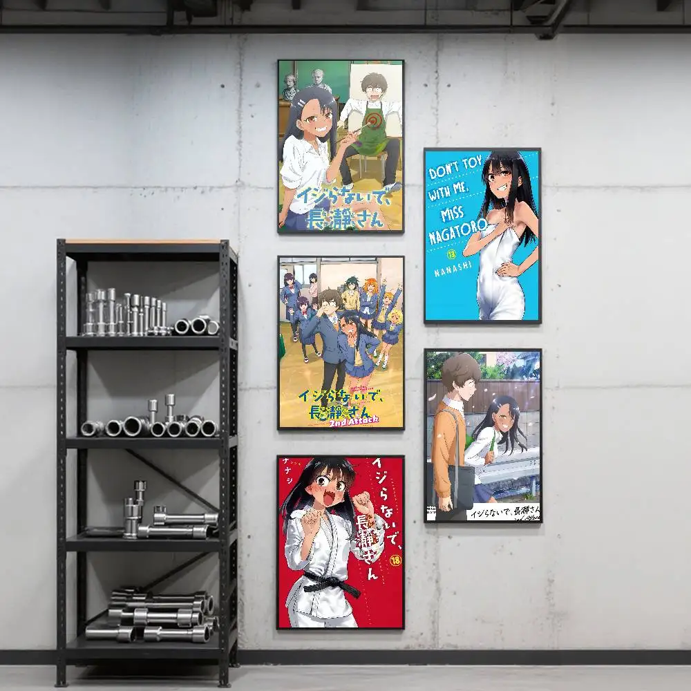 Anime Dont toy with me miss nagatoro Poster Art Print Anime Style Home Decor Ideal Gift Perfect Room Decor