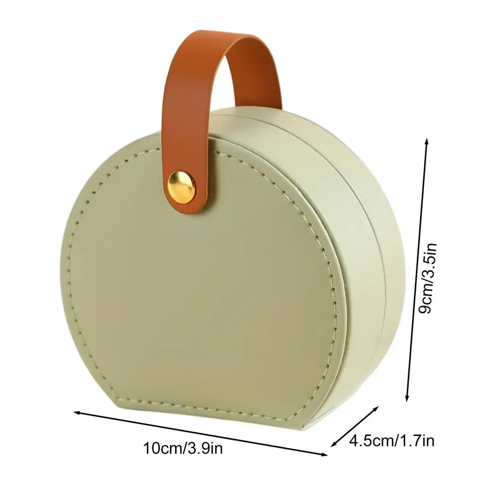 Portable Jewelry Storage Box with Handle Large Capacity Multiple Compartments Travel Jewelry Box Necklaces Rings Organizer