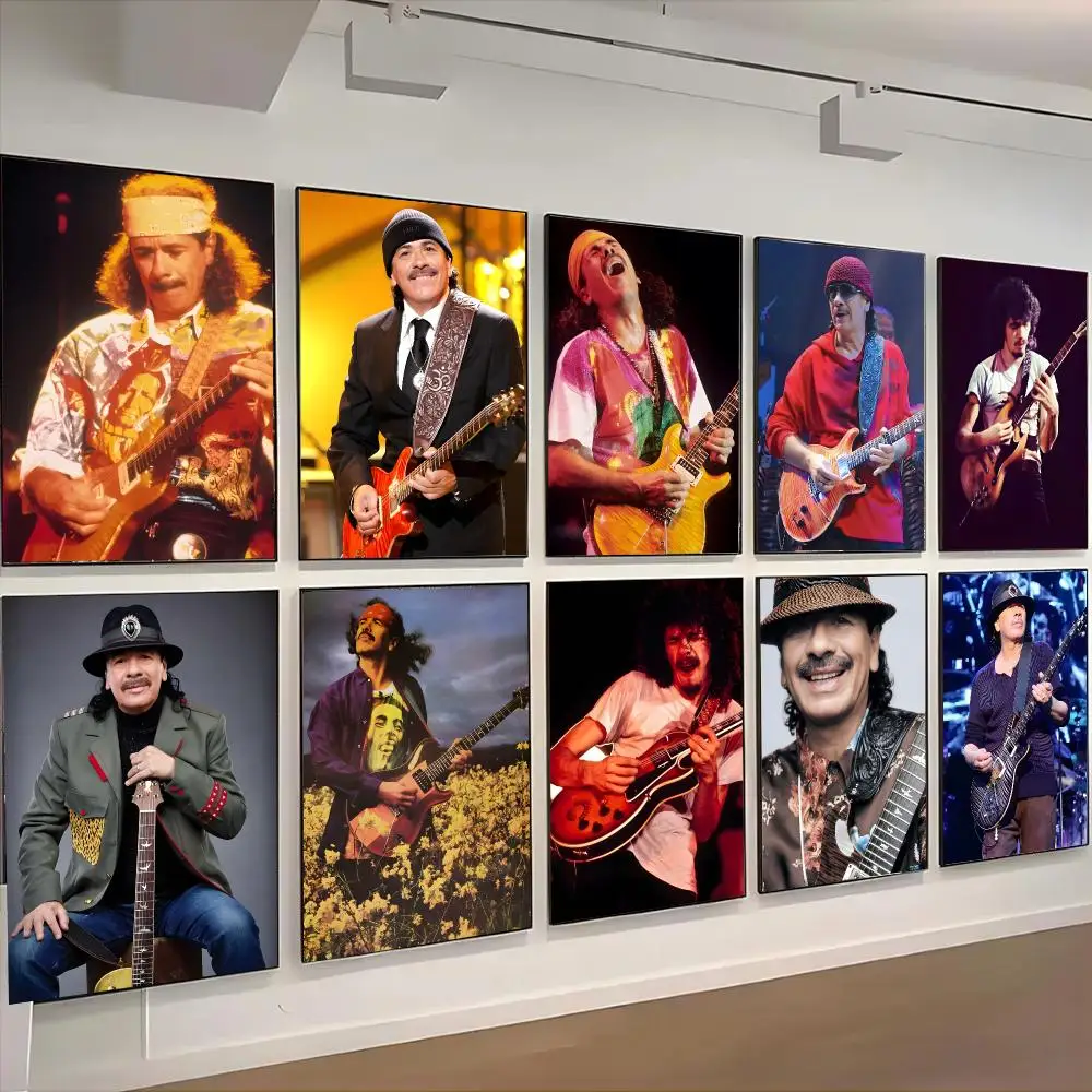 Carlos Santana Singer Poster Living Room Bedroom Party Bar Decor Moisture-proof Art Wall Painting