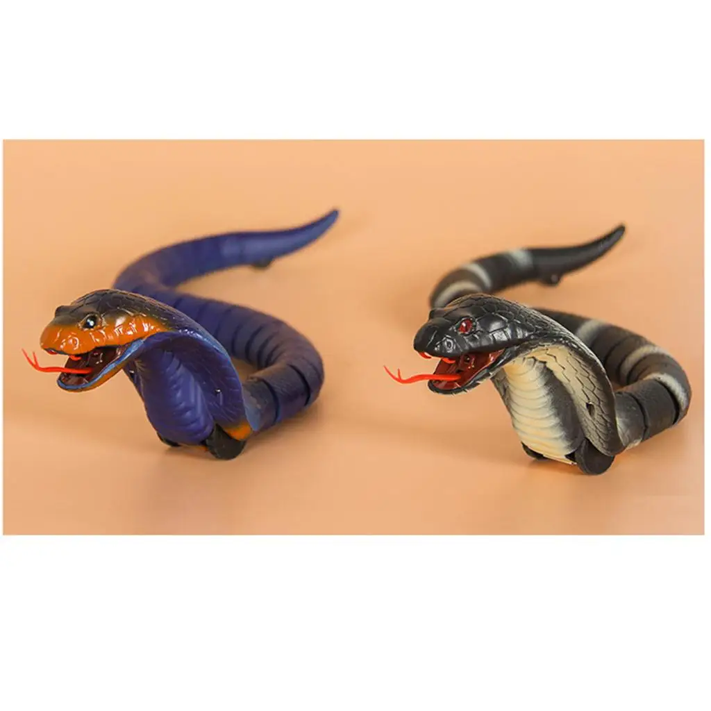 RC Snake Toy Rechargeable Realistic Cobra Remote Control Animal Electronic Toys for Kids Gift and Prank