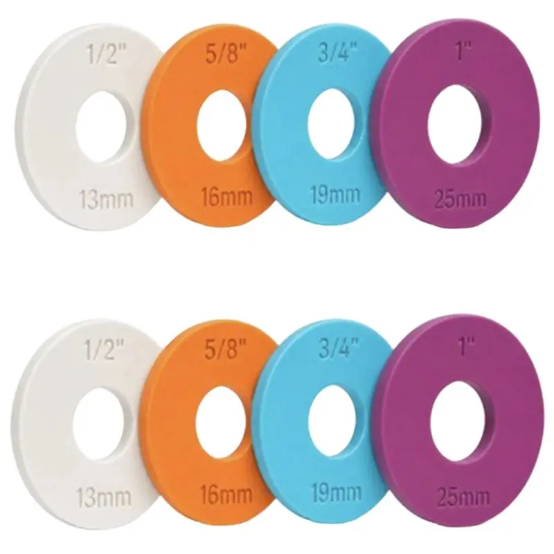 8Pcs Adjustable Rolling Pin Guide Rings With Thickness Rings - Perfect Dough Thickness Guide(4 Sizes)