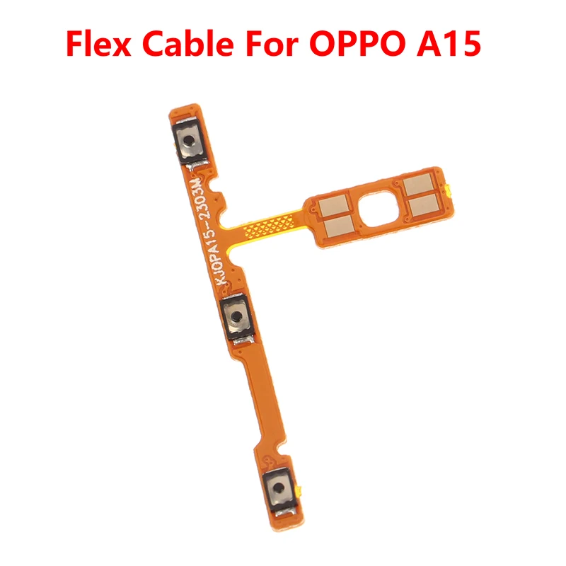 1 Pc Power ON OFF Control Key Mute Switch Volume Button Flex Cable For OPPO A15 Replace Accessories