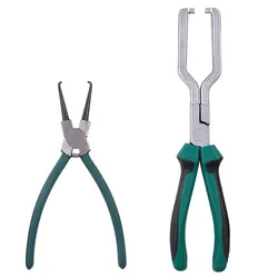 Car Fuel Line Pliers Stainless Steel Rubber Grip Fuel Line Petrol Clip Pipe Plier Hose Release Disconnect Removal Pliers Tool