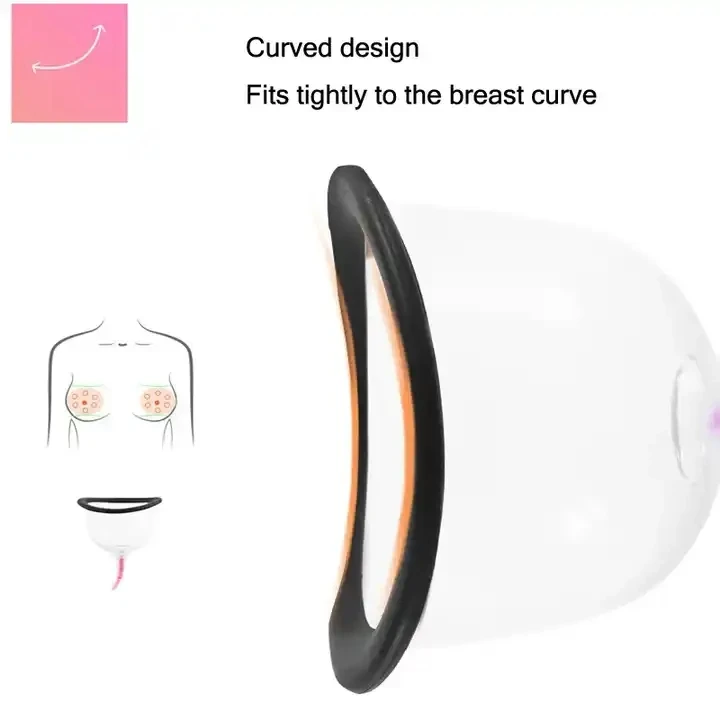 Bomba de massagem de mama a vácuo de silicone portátil ventosa intensificador de mamilo com função vibrador para uso doméstico