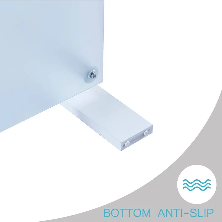 Room Rectangle Coffee Table, Tea Table Suitable for Waiting Room, Modern Side Coffee Table with Wooden Leg, Glass T Customizable