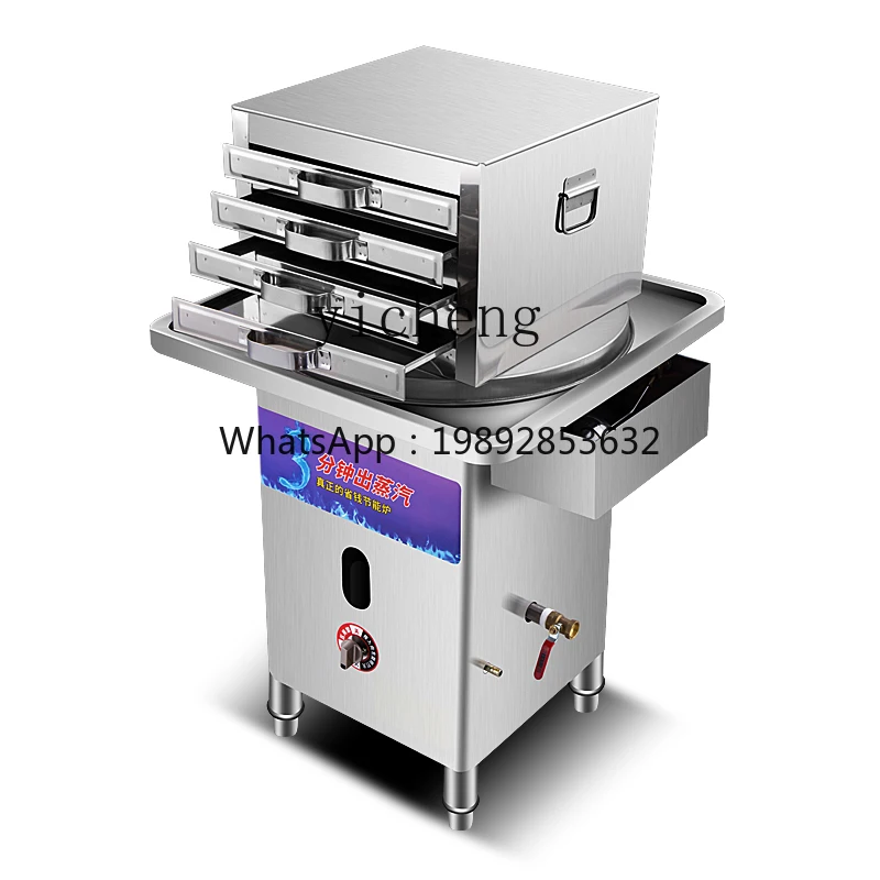 

rice flour machine drawer type commercial stall Guangdong thickened sausage steaming rice flour machine steaming