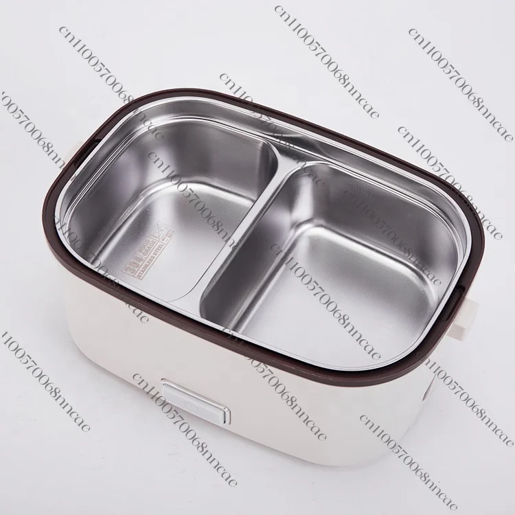 Self-heating electric lunch box food warmer, portable heated electric lunch box with tote