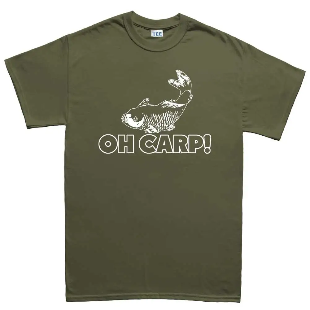 Mens Oh Cr P Carp Funny Fishing Reel Bait T Shirt