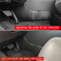 QE-Car Central Console Side Protection Pads With Sponge For Toyota ALPHARD/VELLFIRE 40 Series 2023+ Leather Pads Accessories