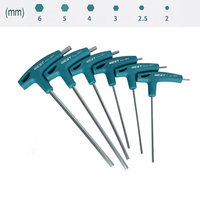   1PCS/6PCS T Handle Hex Allen Key Screws Screwdriver Bike Repair Tools, Bicycle Assembly  Wrench 2/2.5/3/4/5/6/8mm Allen Key