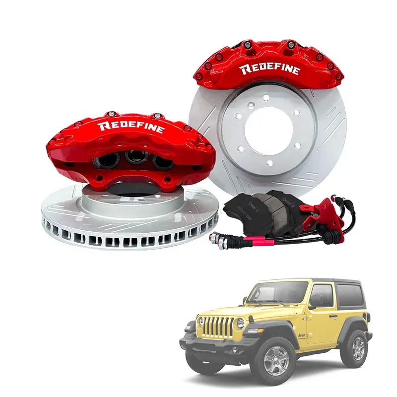 Factory Support All Vehicles Custom Carbon Ceramic Brakes 6 Pots Front Brake Calipers Kit for Jeep Wrangler