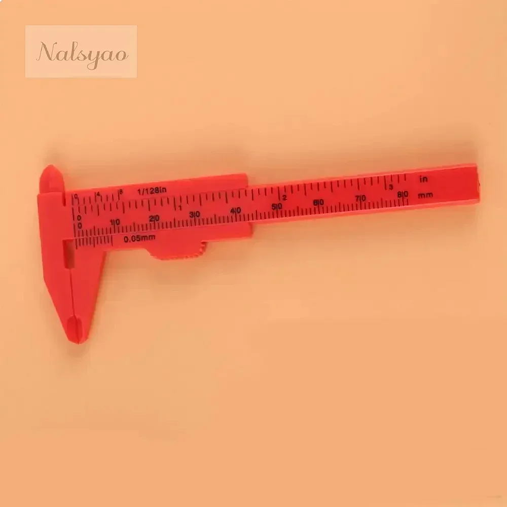 Portable 80mm Plastic Eyebrow Measuring Vernier Caliper Tattoo Microblading Ruler Permanent Makeup Tool