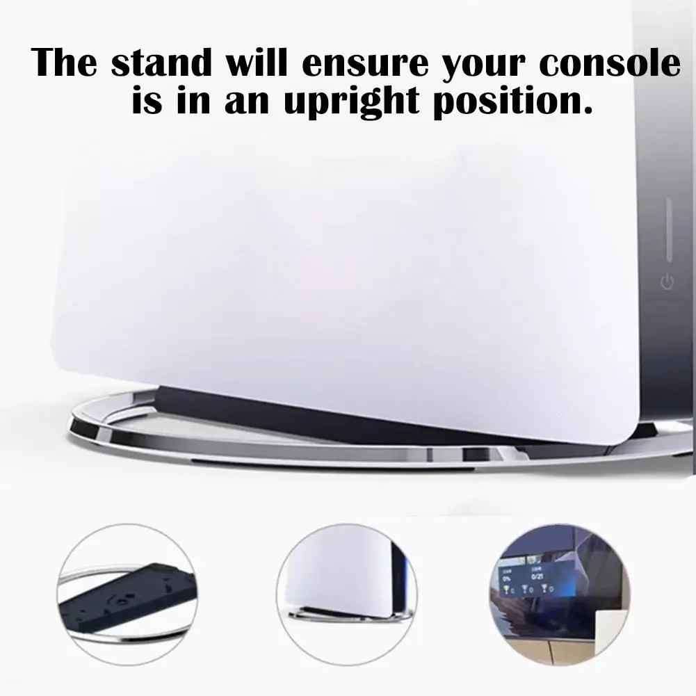 Vertical Stand For PS5 Pro/Slim/PS5 Stable Base Stand Replacement for PlayStation 5 Pro Holder Disc and Digital Base Accessories