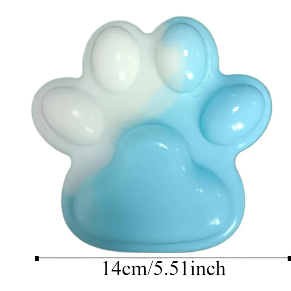 Zabawka sensoryczna Super duża zabawka do ściskania łapy kota Cekinowa silikonowa zabawka z kreskówek Fidget Toy Slow Rebound 3D Cat Paw Pinch Toy Children