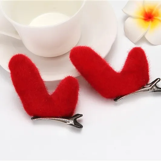 

2PCS Christmas Cute Cartoon Hair Clips Girls Lovely Hair Ornament Hairpin Barrette Hairgrip Children Party Hair Accessories