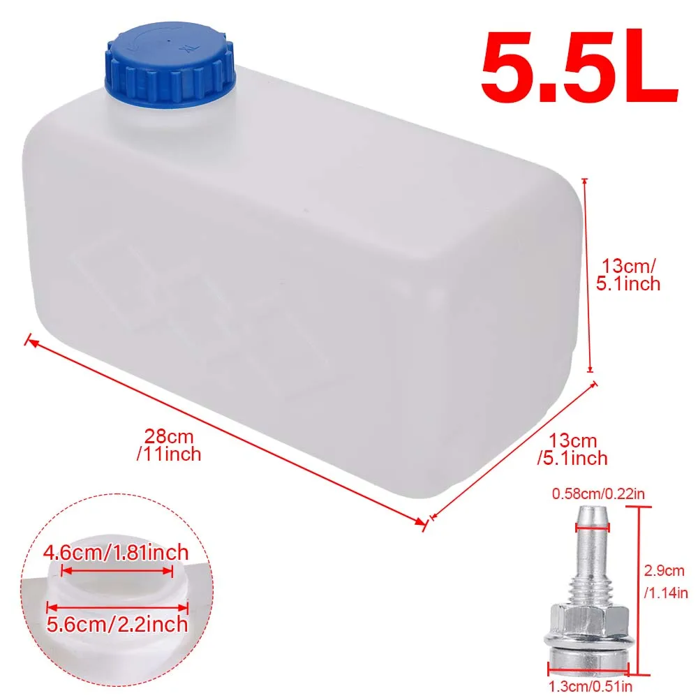 5.5L Fuel Tank With Nozzle Diesel Heater Accessories Fuel Tank Water Tank Replacement Parts For Storing Fuel Water Tanks Truck