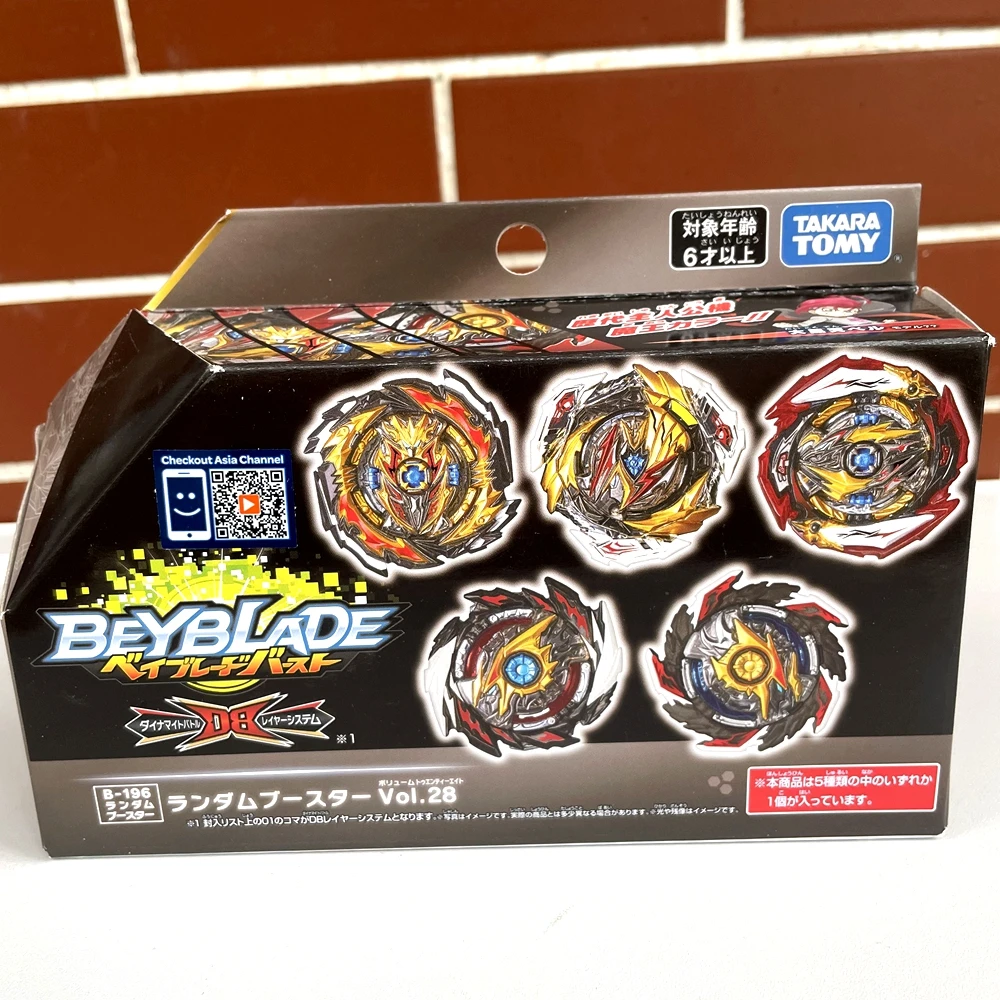 

Original TAKARA TOMY B196 Burst DB QuadDrive Random 1PCS Booster Vol. 28 ,Beyblade B-196 IN STOCK NEW Safe Packaging