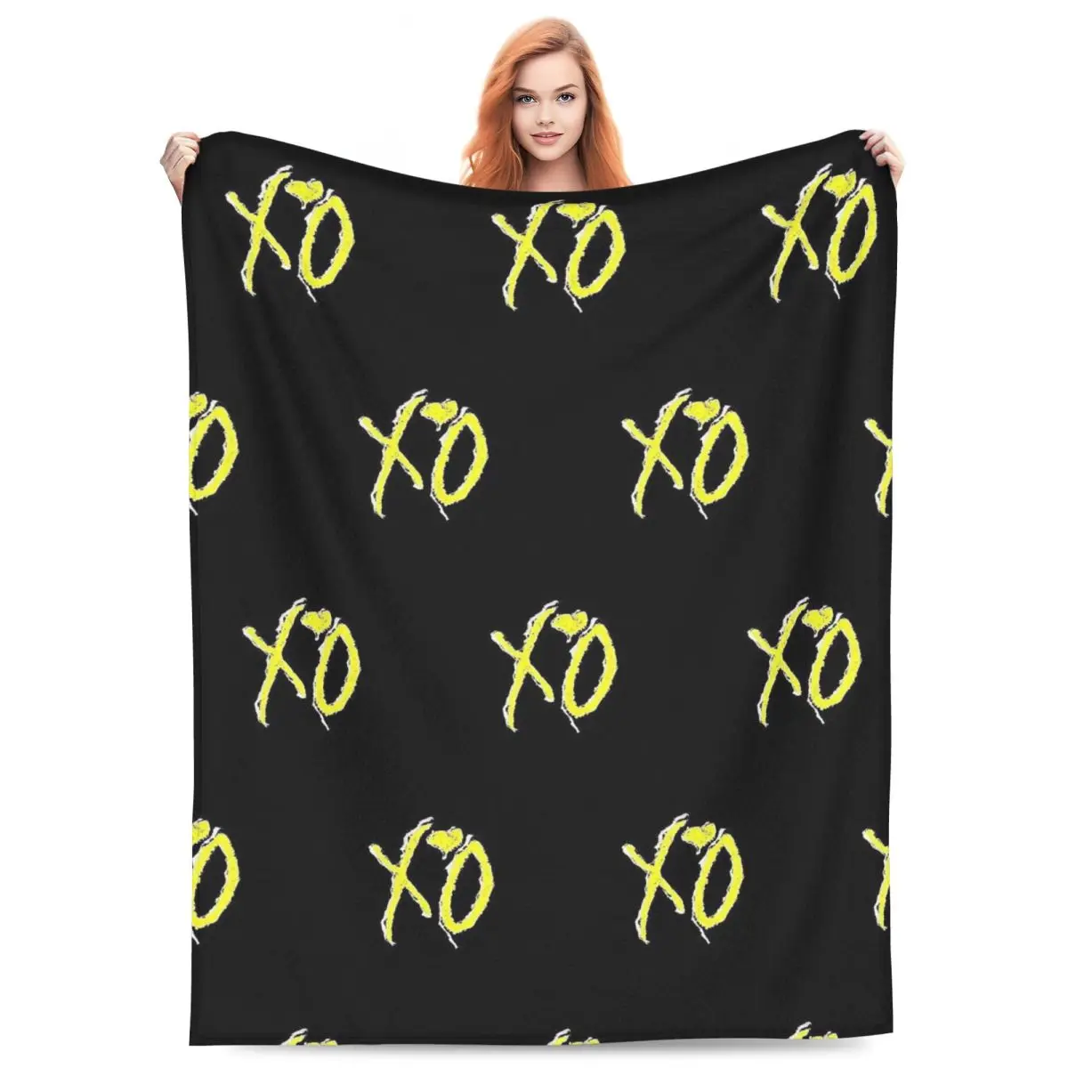 Rapper The Weeknd Blinding Lights Dawn FM Blankets Flannel Sofa Throw Blanket Multi-function Home Bedroom Throws Bedspread Quilt